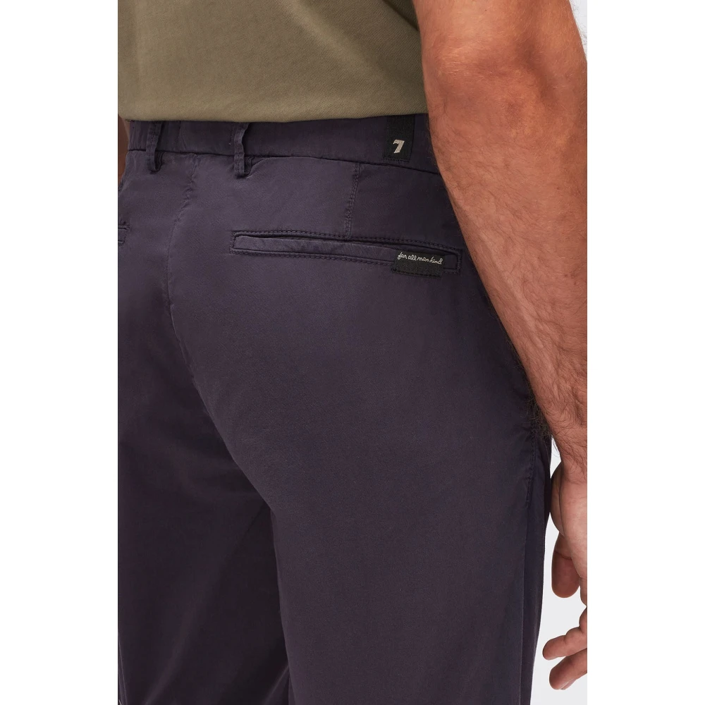 7 For All Mankind Shorts de sport décontractés pour hommes Blue Heren