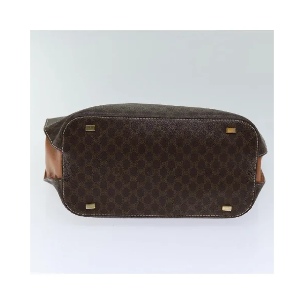 Celine Vintage Pre-owned Fabric handbags Brown Dames