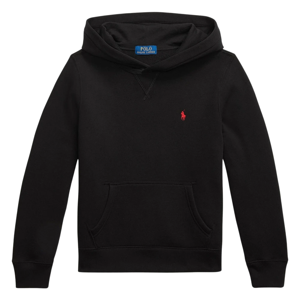 Ralph Lauren Boys Black Kids Sweatshirts, 8 Y, Logo Hoodie In