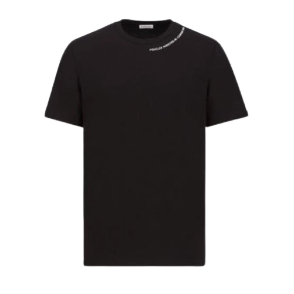 Moncler Klassiek Zwart T-shirt voor Stad en Buiten Black Heren