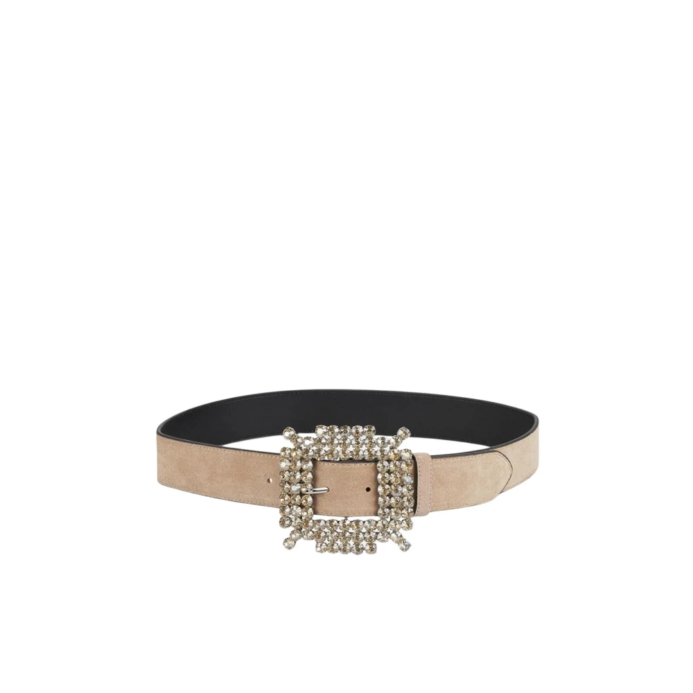 Alma en Pena Strass gesp riem Brown Dames