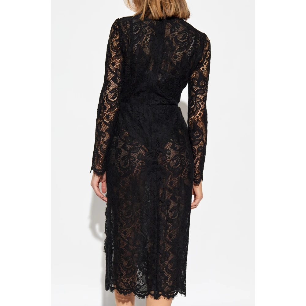Dolce & Gabbana Kanten jurk Black Dames