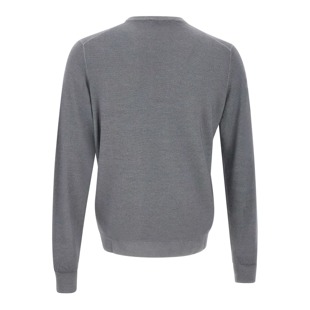 Filippo De Laurentiis Grijze Wollen Trui Colors Collection Gray Heren