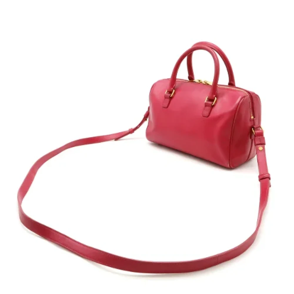 Yves Saint Laurent Vintage Pre-owned Leather handbags Pink Dames