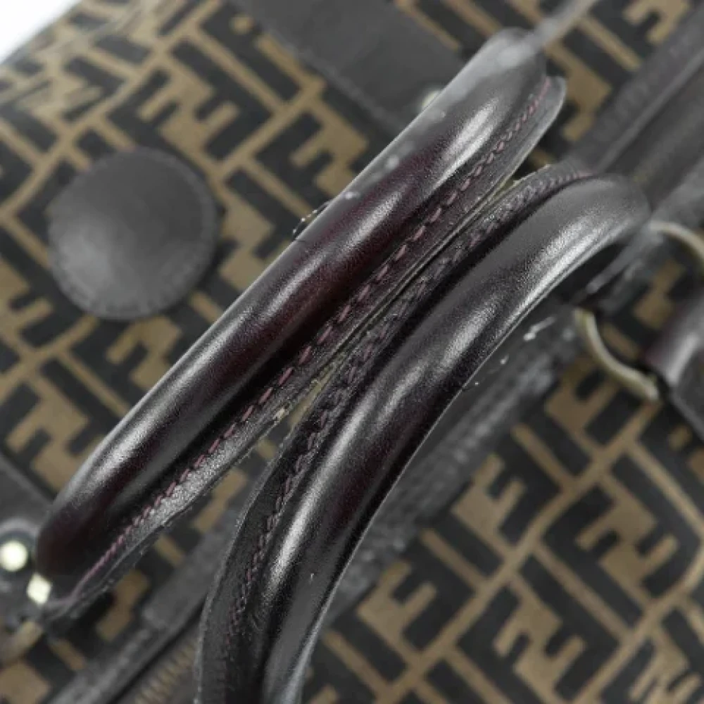 Fendi Vintage Pre-owned Canvas handbags Brown Unisex