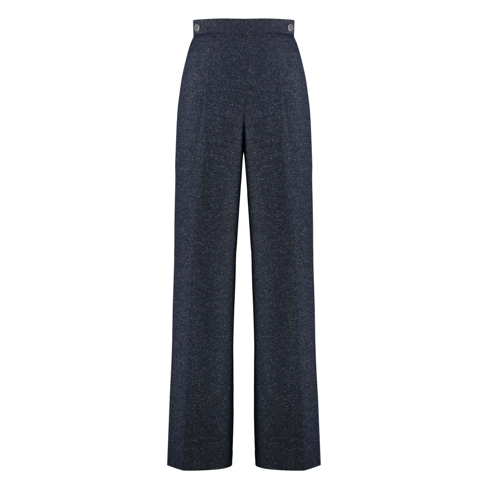 Hugo Boss Wollen broek met zakken Blue Dames