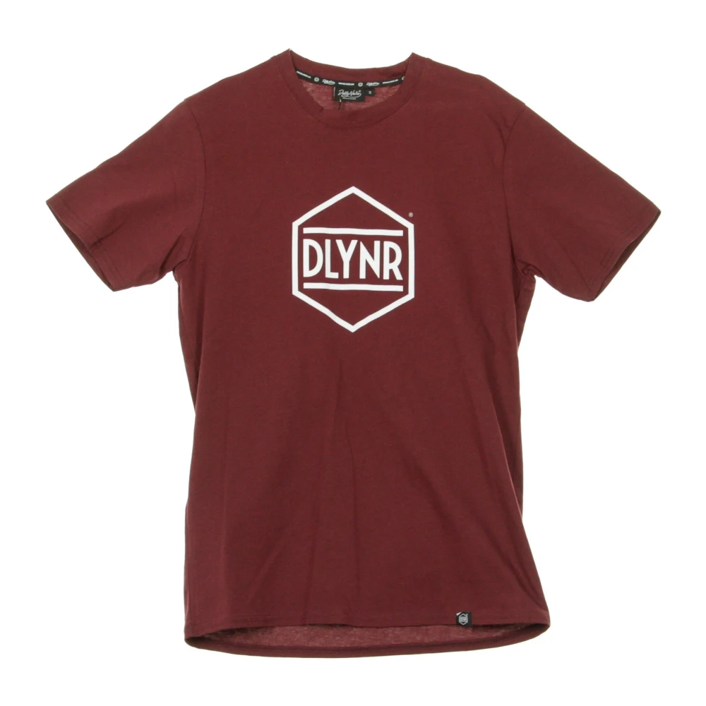 Dolly Noire Hexagon Bordeaux T-shirt Red Heren