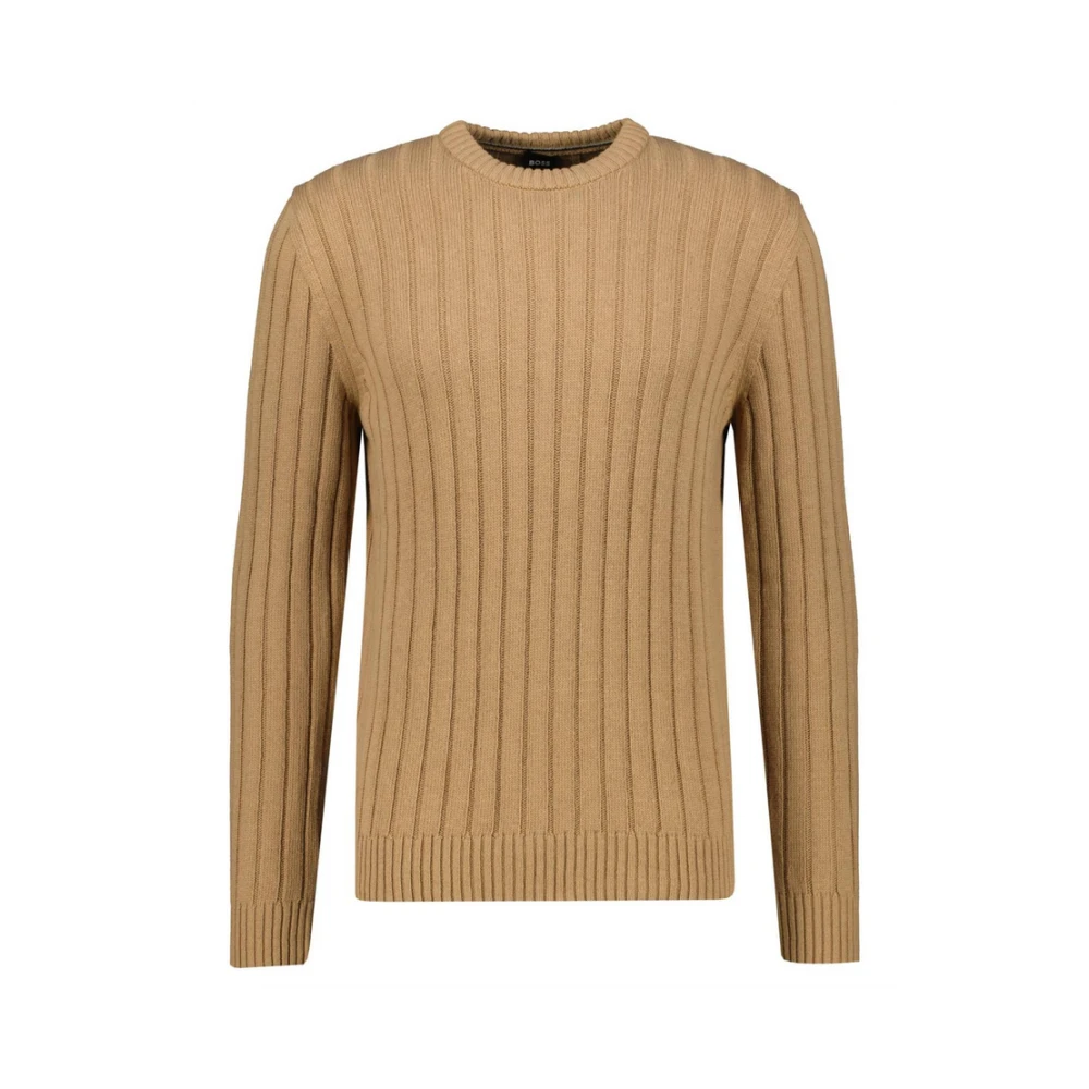 Hugo Boss Stijlvolle Gebreide Vest Beige Heren