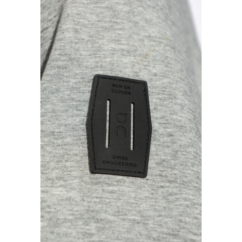 ON Running Hoodie Gray Heren