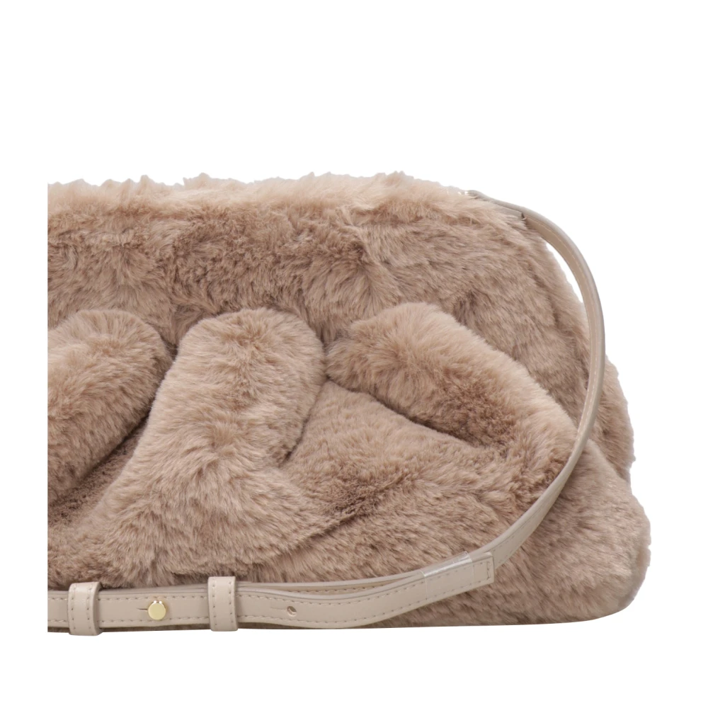 THEMOIRè Vegan Bont Clutch Tas Duif Grijs Beige Dames