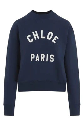 Blå Sweatshirt för Kvinnor Casual Stil