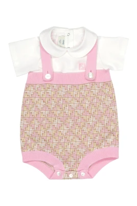 Monogram Jumpsuit och T-shirt Set
