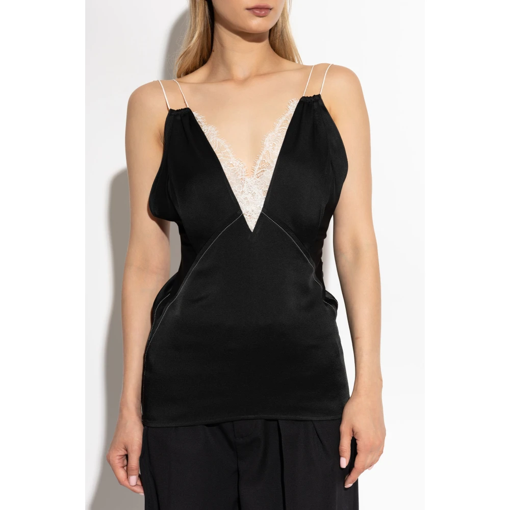 Victoria Beckham Lingerie-stijl top Black Dames