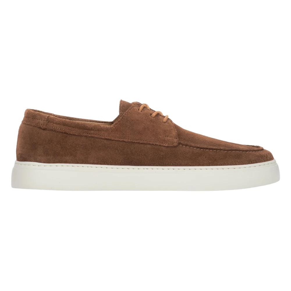 Estro Brown Laced Shoes, Male, 11 Uk, Lace-Up Moccasins