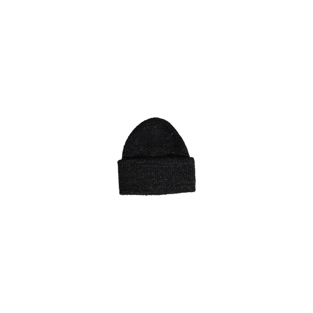 Pieces , Accessories, Female, Black, One Size, Metallic Knit Beanie - Image 4