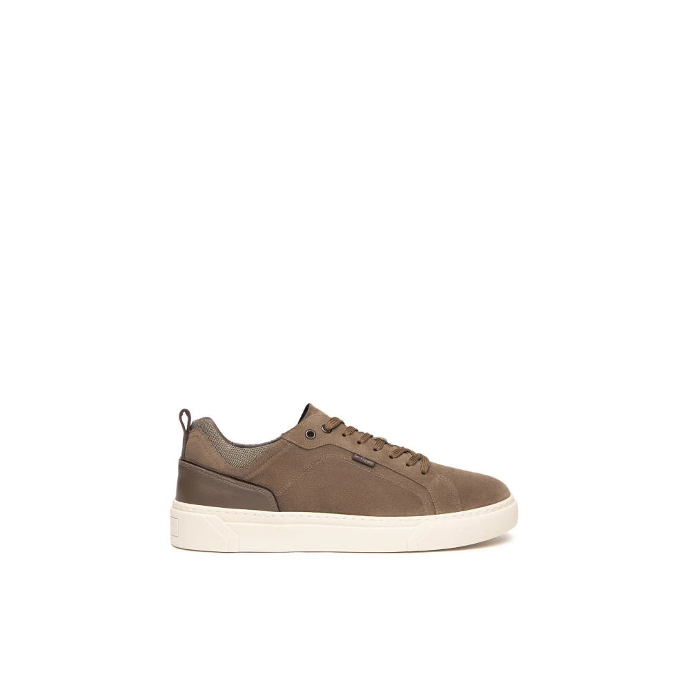 Nerogiardini Mocka och tyg herr sneakers Beige, Herr