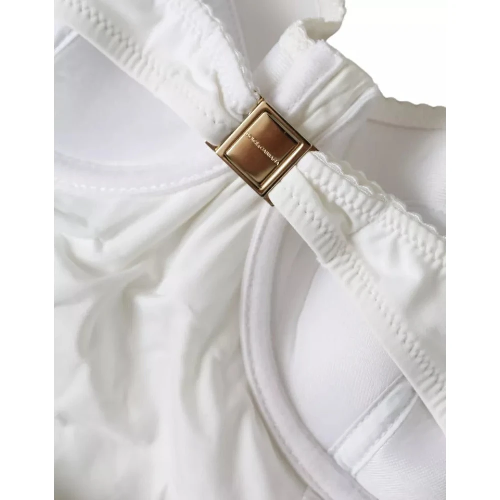 Dolce & Gabbana Witte Eendelig Bikini Strandkleding Vrouwen White Dames