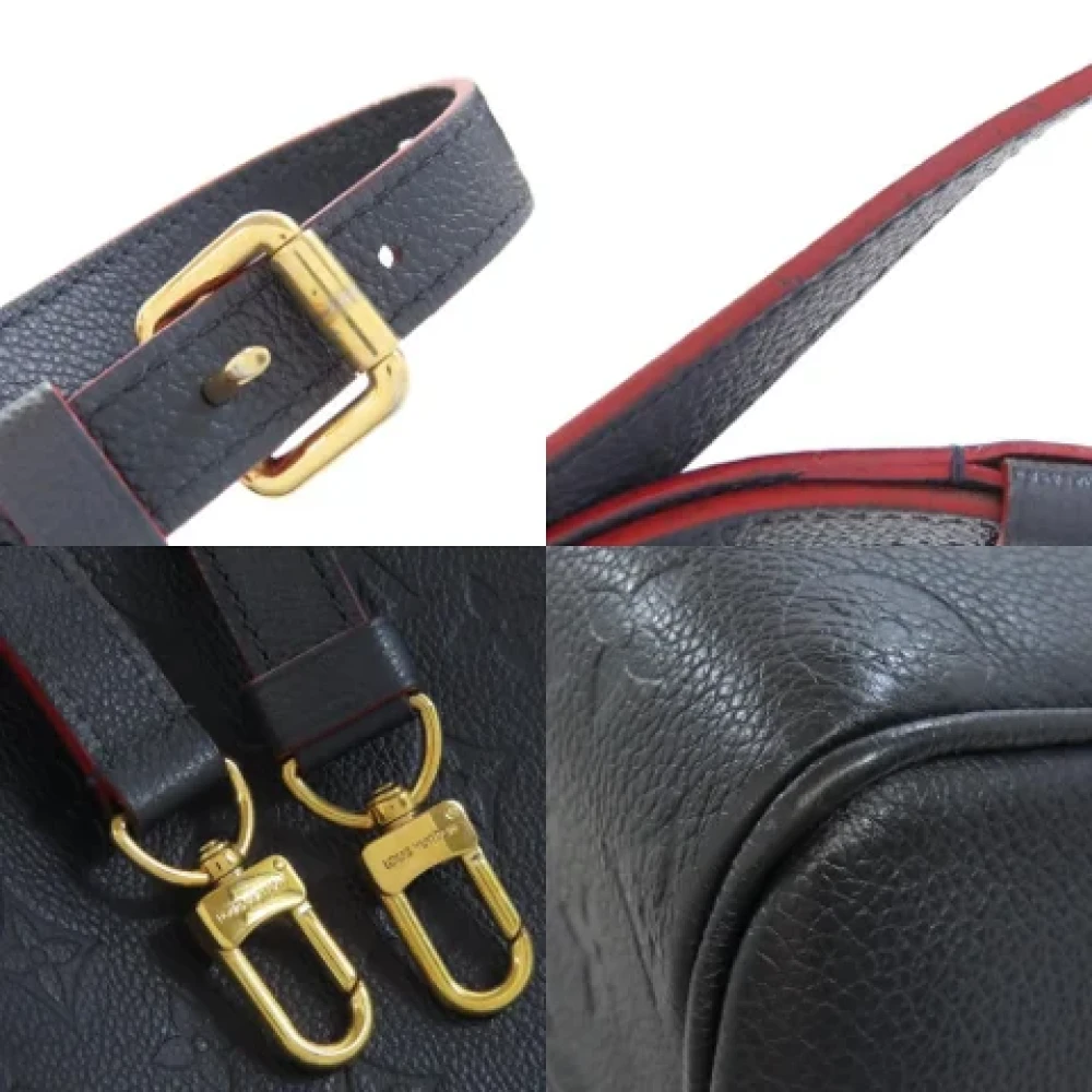 Louis Vuitton Vintage Pre-owned Leather travel-bags Blue Dames
