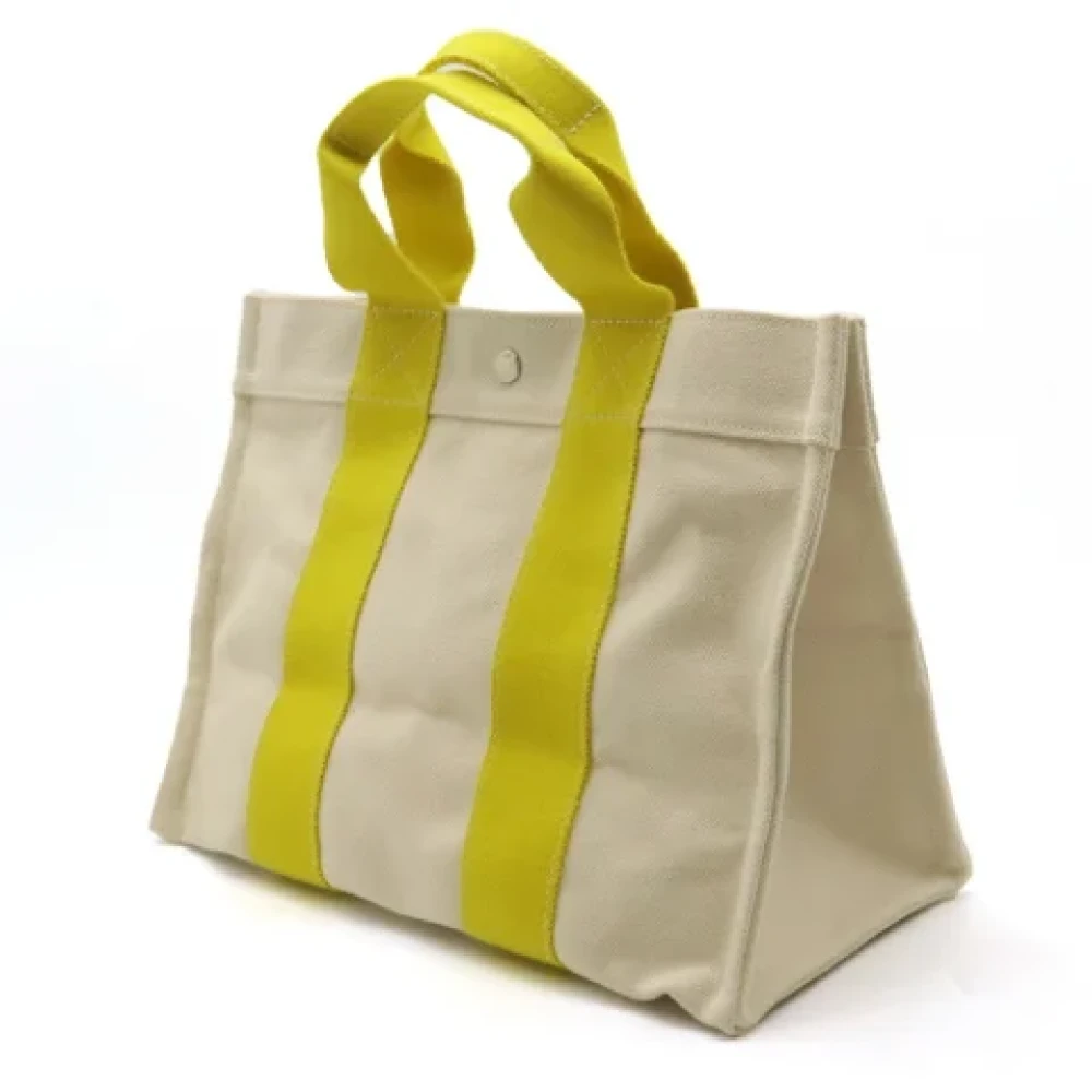 Hermès Vintage Pre-owned Canvas totes Yellow Dames