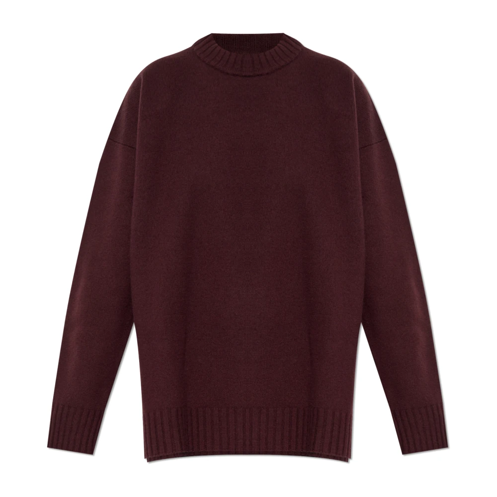 Jil Sander Kvinno Brun Stickade Tröjor Dam, 2XS, Ulltröja