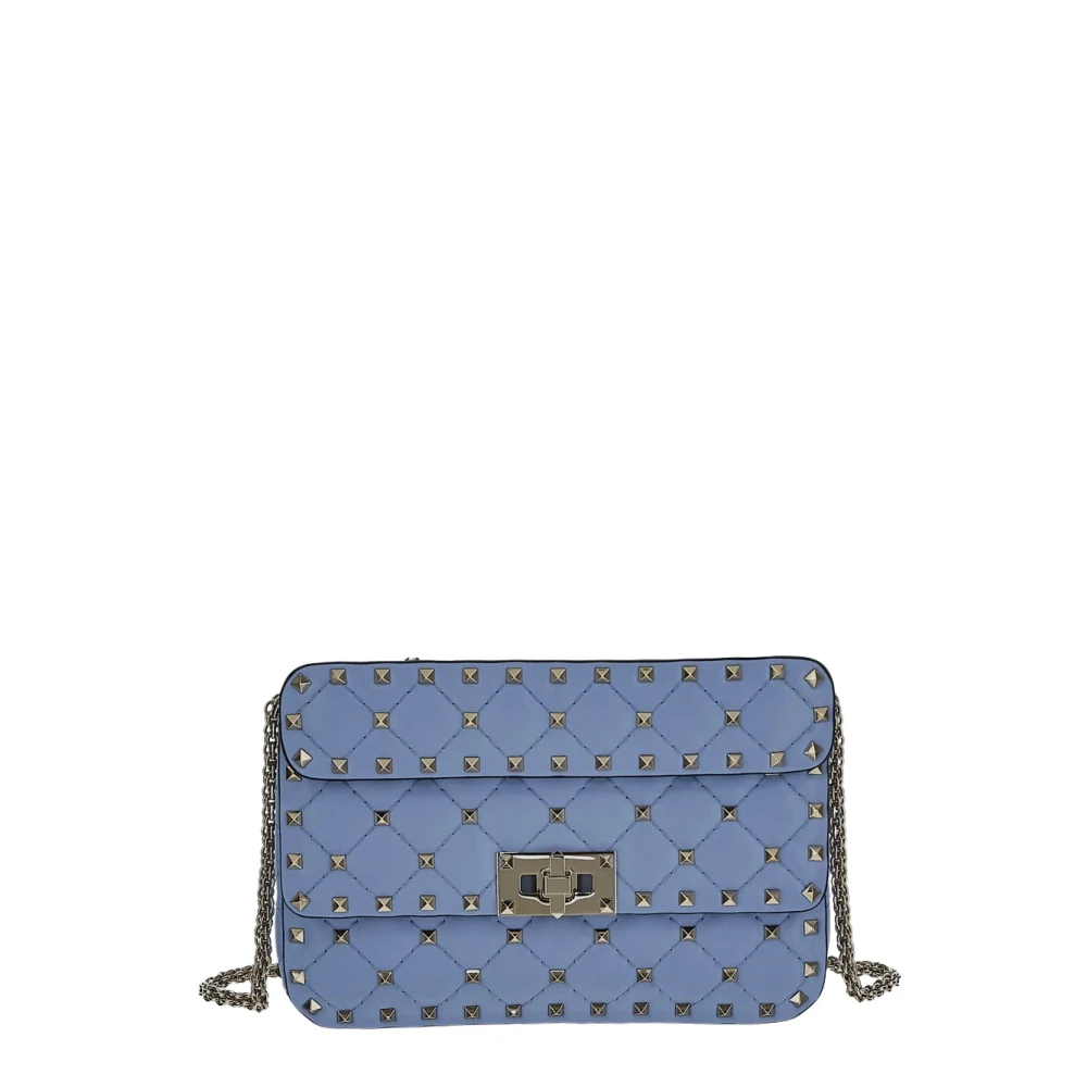 Valentino Garavani Spike Leren Tas Blue Dames