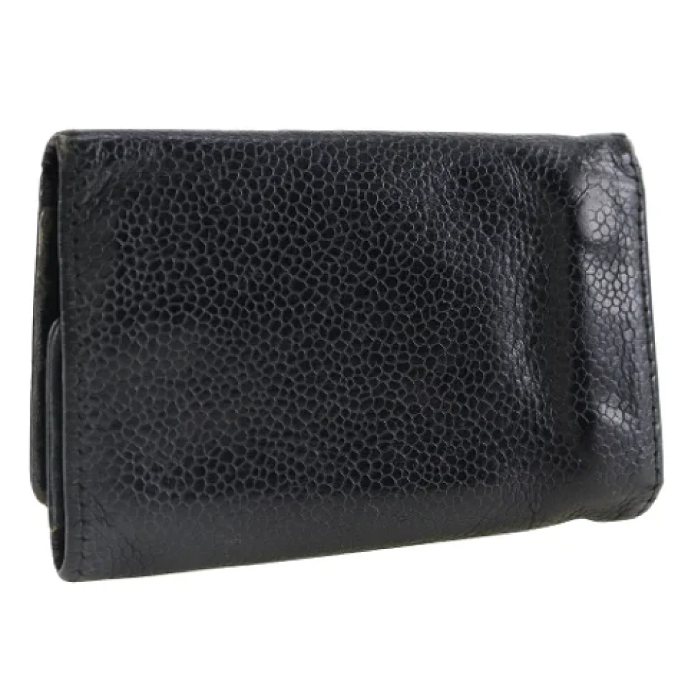Chanel Vintage Pre-owned Leather key-holders Black Dames
