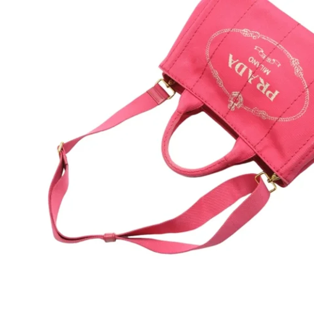Prada Vintage Pre-owned Fabric totes Pink Dames