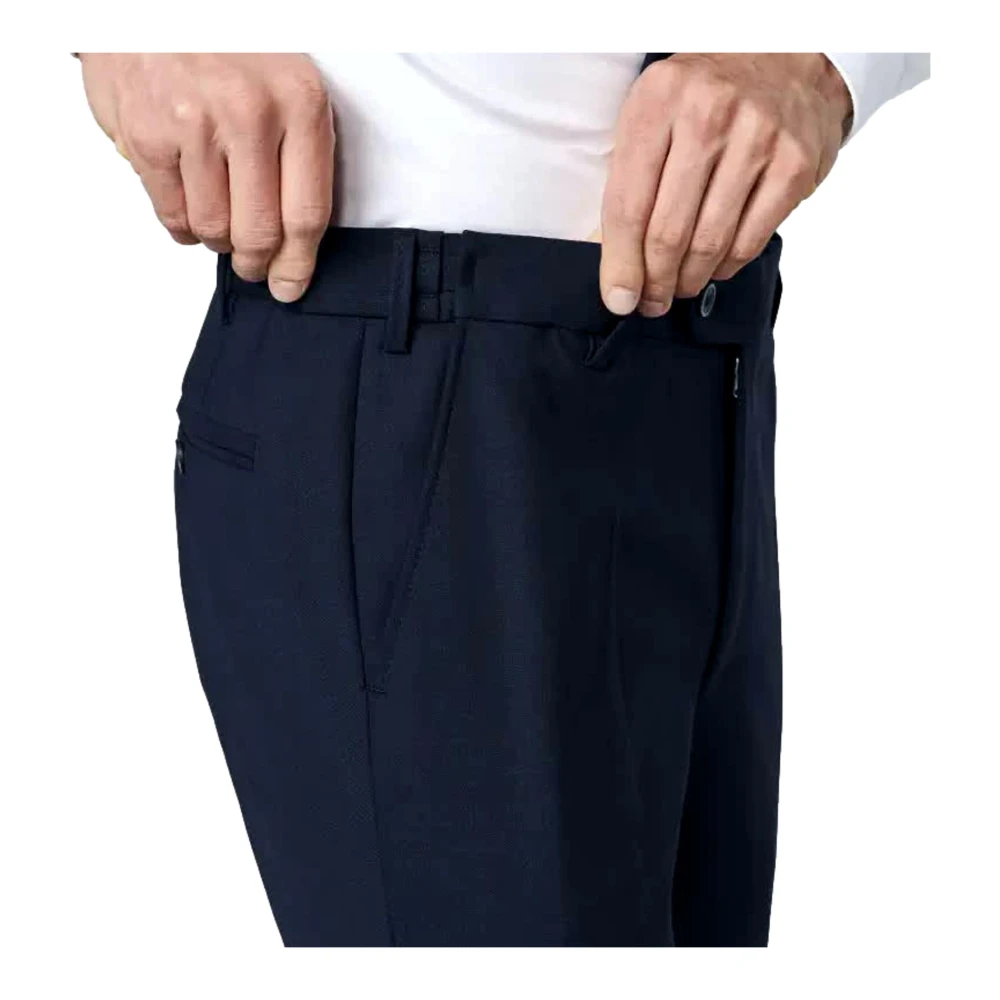 Meyer Oslo Perfect Fit Chino Marine Broek Blue Heren