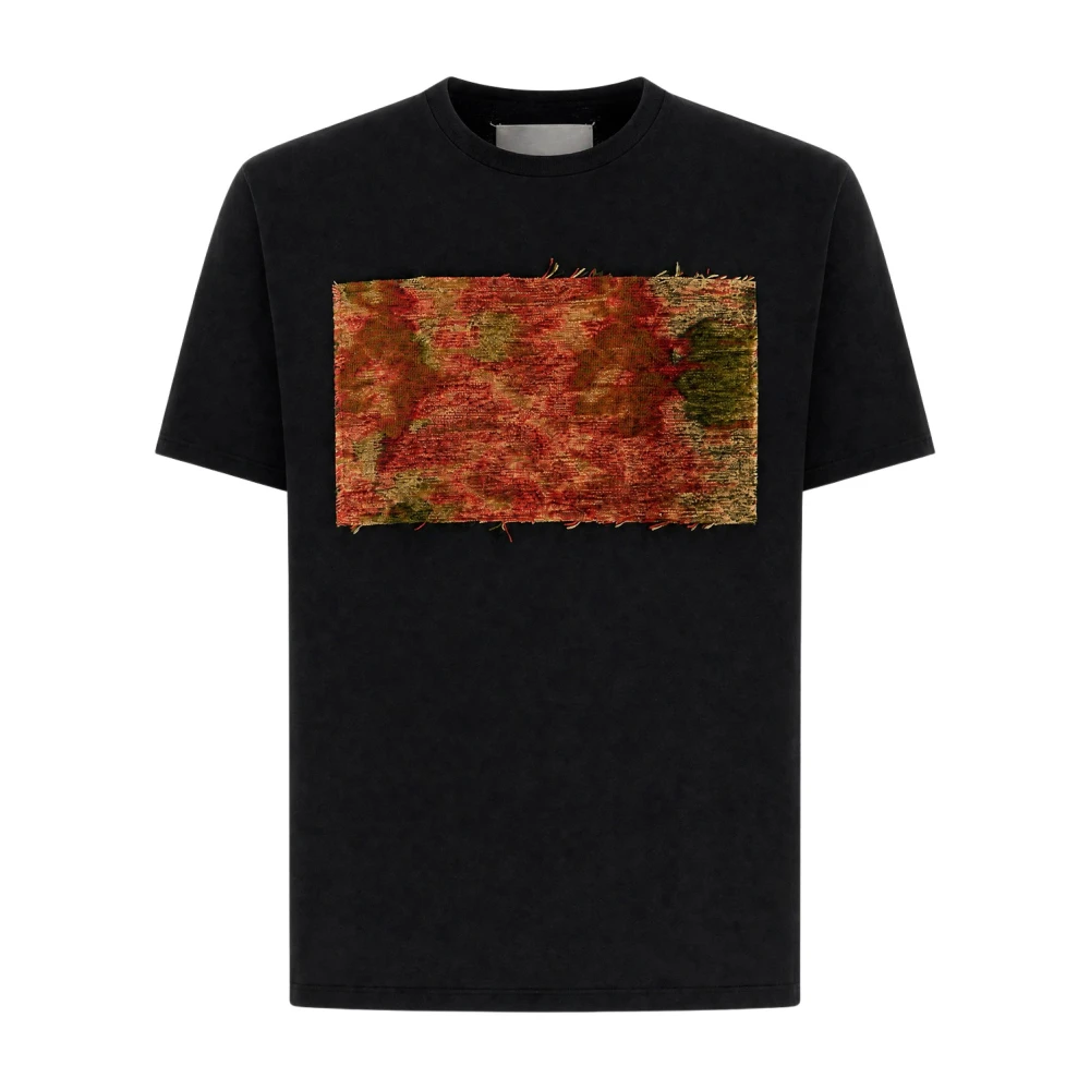 Maison Margiela Tapestry Patch T-Shirt - Male - T-Shirts - Black - L - Tops