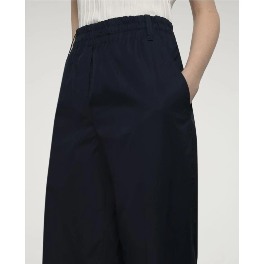 Aspesi Casual Katoenen Broek Blue Dames