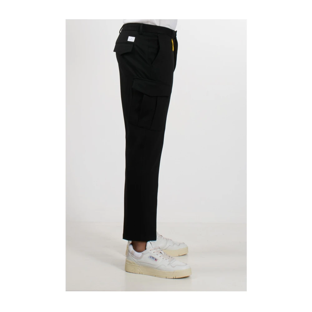 Manuel Ritz Cargo Broek met Zakken en Knopen Black Heren