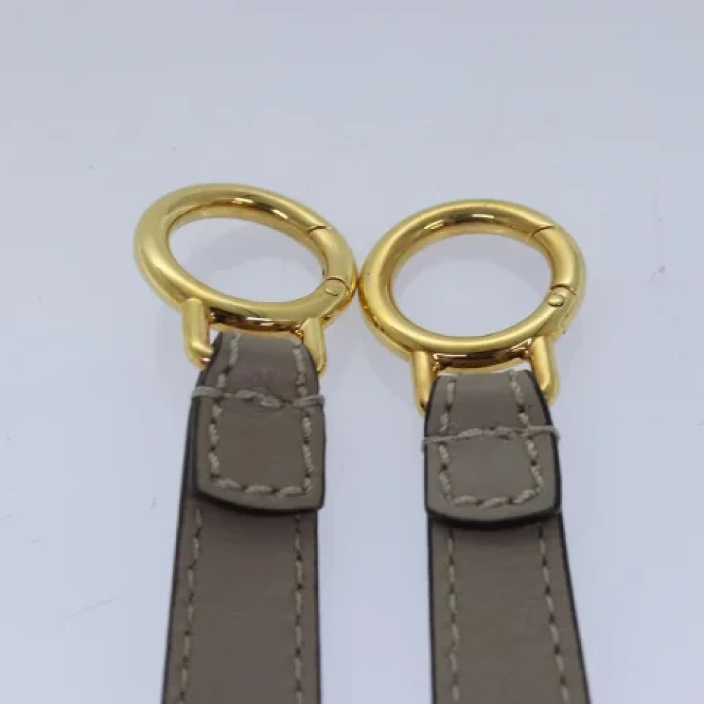 Fendi Vintage Pre-owned Leather belts Gray Dames