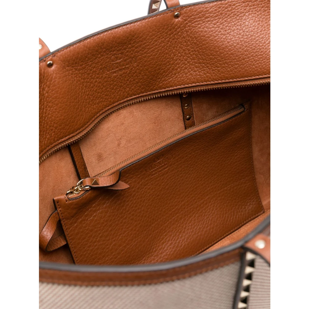 Valentino Garavani Rockstud Tote Tassen Collectie Beige Dames