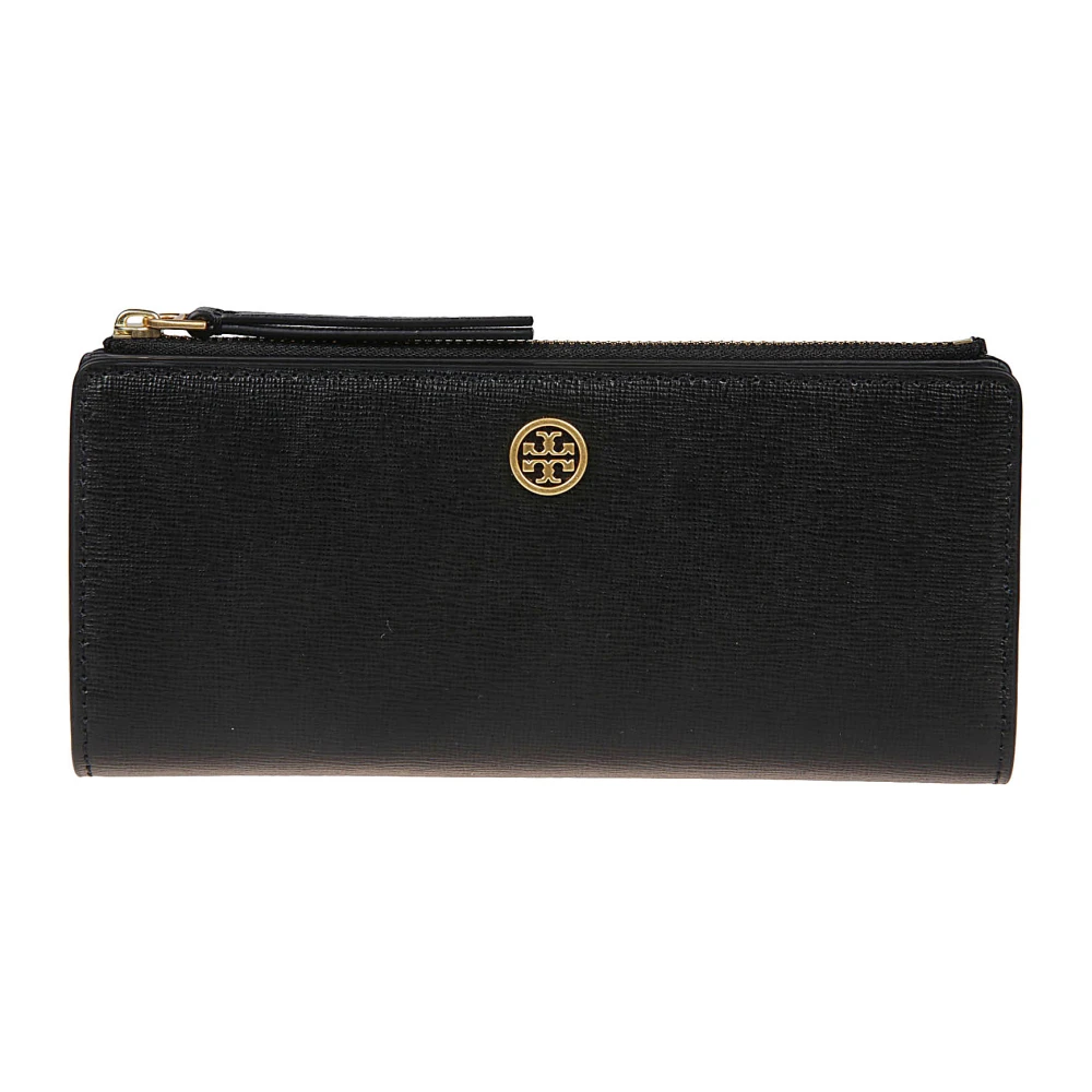 Tory Burch Svart Robinson Zip Slim Plånbok Black, Dam