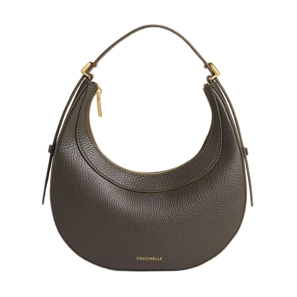 COCCINELLE Whisper Grained Leather Mini Bag Fango - Image 2