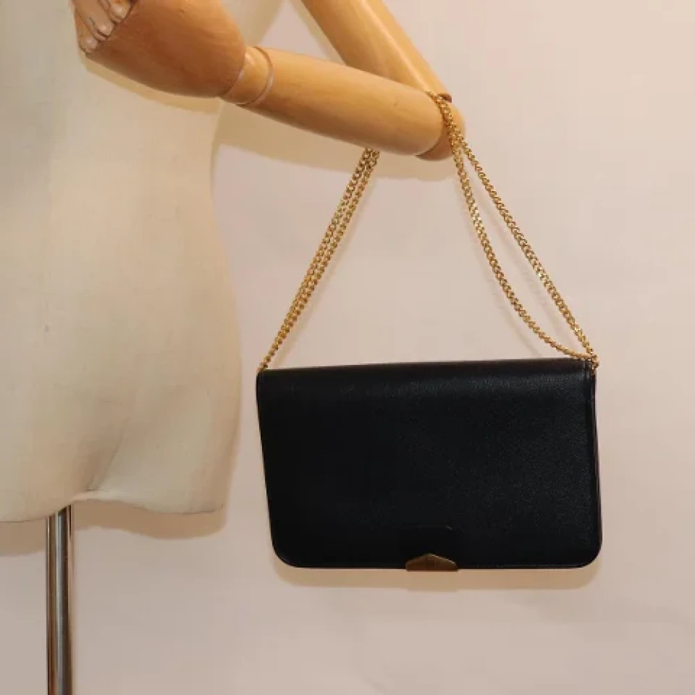 Dior Vintage Pre-owned Leather dior-bags Black Dames