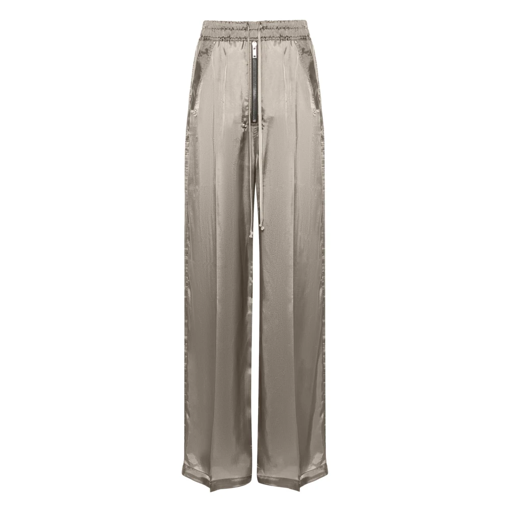 Rick Owens Wijde broek met trekkoord Brown Dames