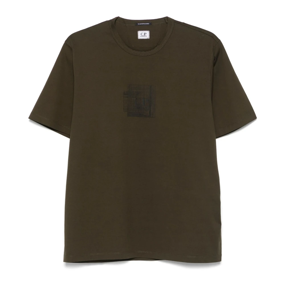 C.P. Company Groene Olijf T-shirts en Polo's Green Heren