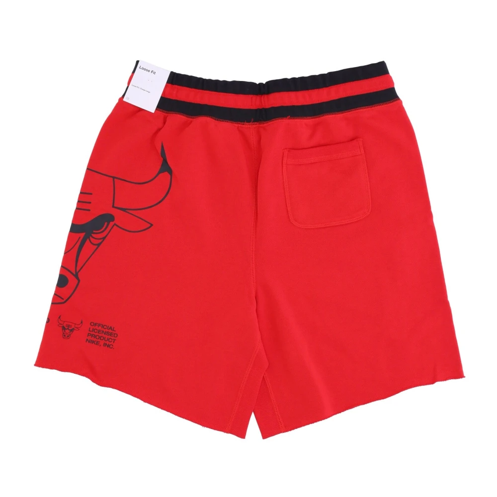 Nike Chicago Bulls Fleece Shorts Red Heren