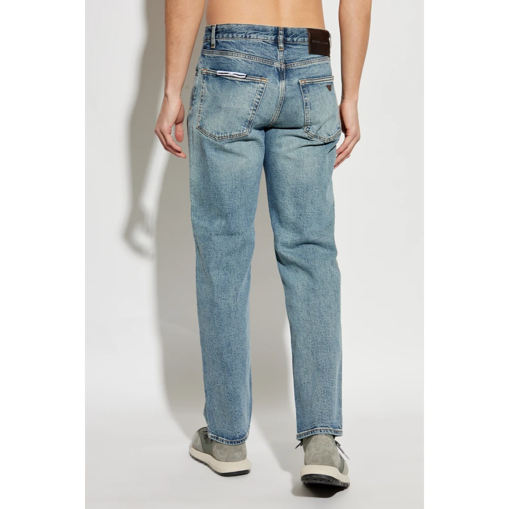 Emporio Armani Jeans met toelopende pijpen Blue Heren