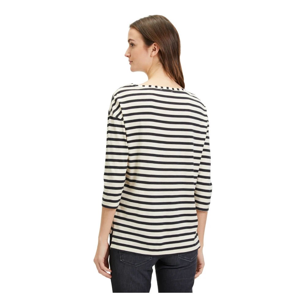 Betty Barclay Gestreept Shirt met Zijsplitten Multicolor Dames