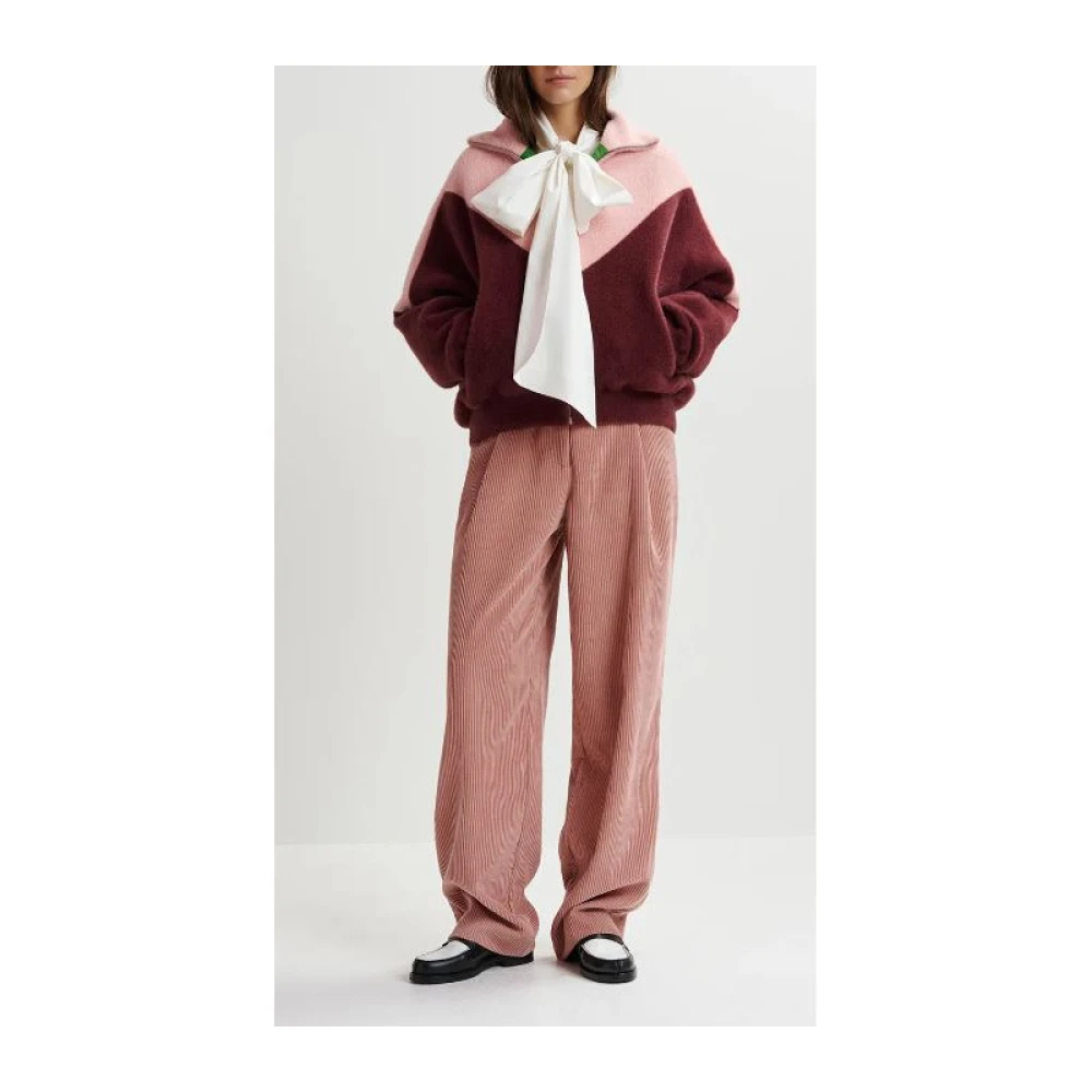 Essentiel Antwerp Omkeerbare Oversized Hart Gewatteerde Jas Multicolor Dames