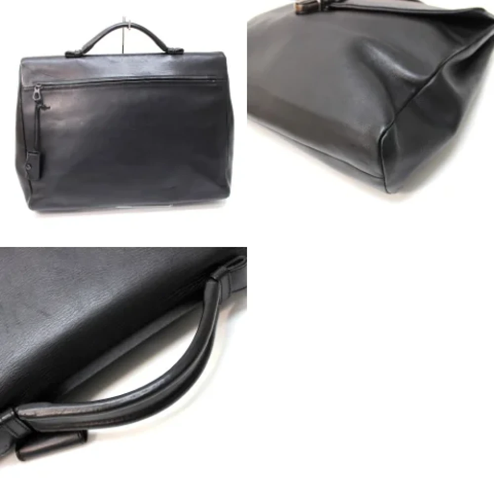 Bottega Veneta Vintage Pre-owned Leather handbags Black Heren