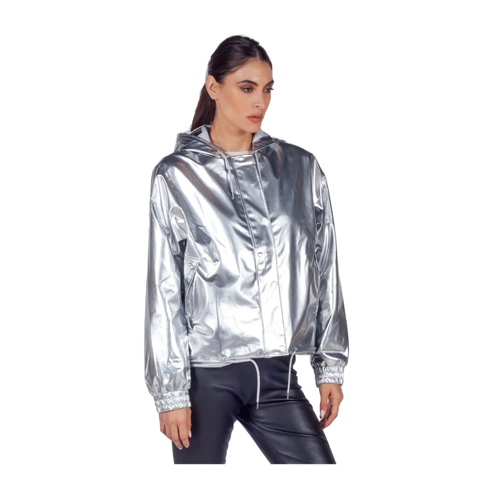 Rains String W3 Hooded Jacket Gray Dames