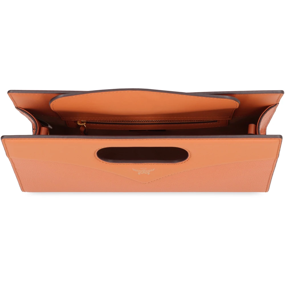 MCM Diamanten Leren Mini Tote Brown Dames