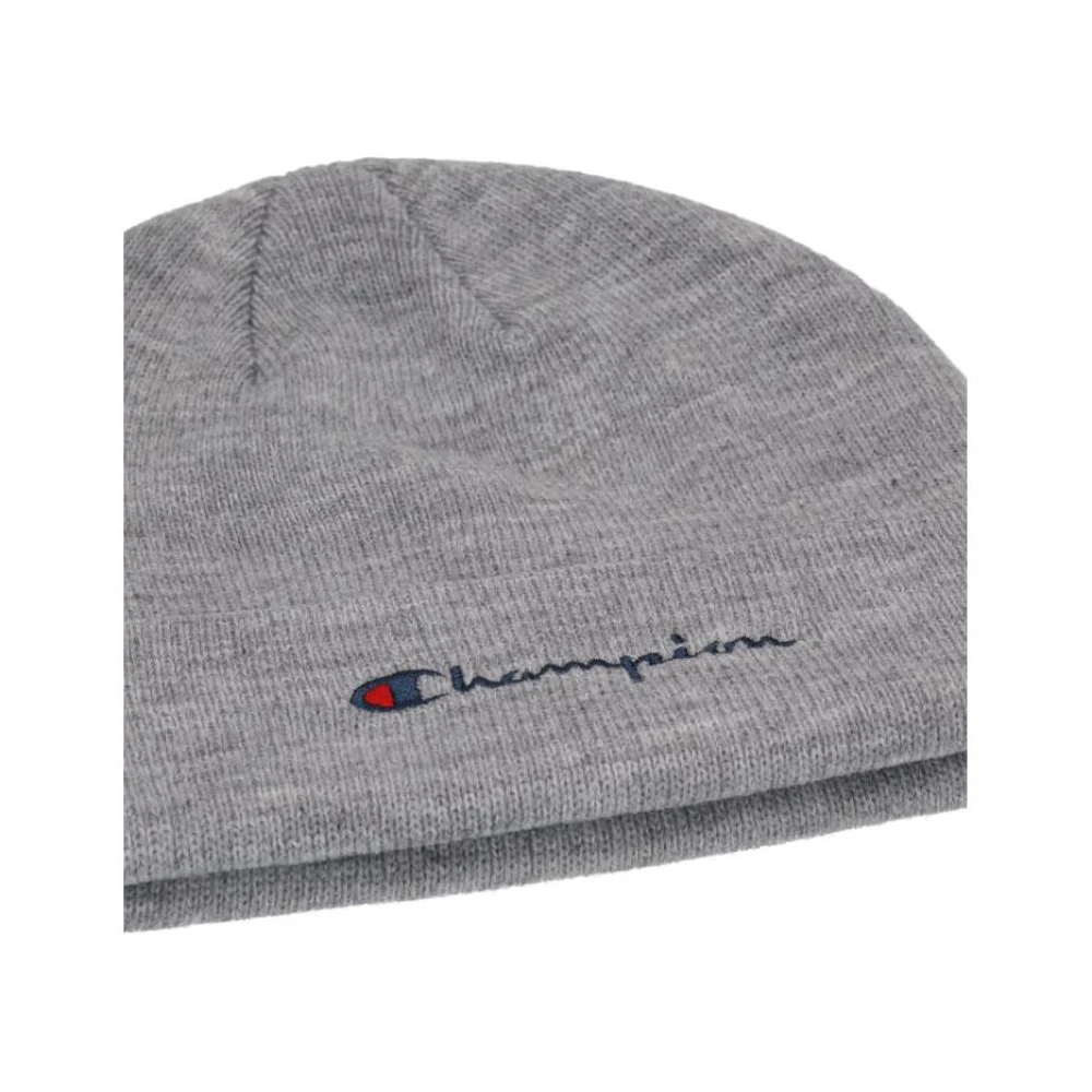 Champion Klassieke Logo Beanie Unisex Stijl Gray Heren