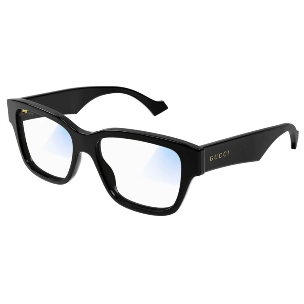 Gucci Unisex Black Glasses, 55 Mm, Rectangular Sunglasses