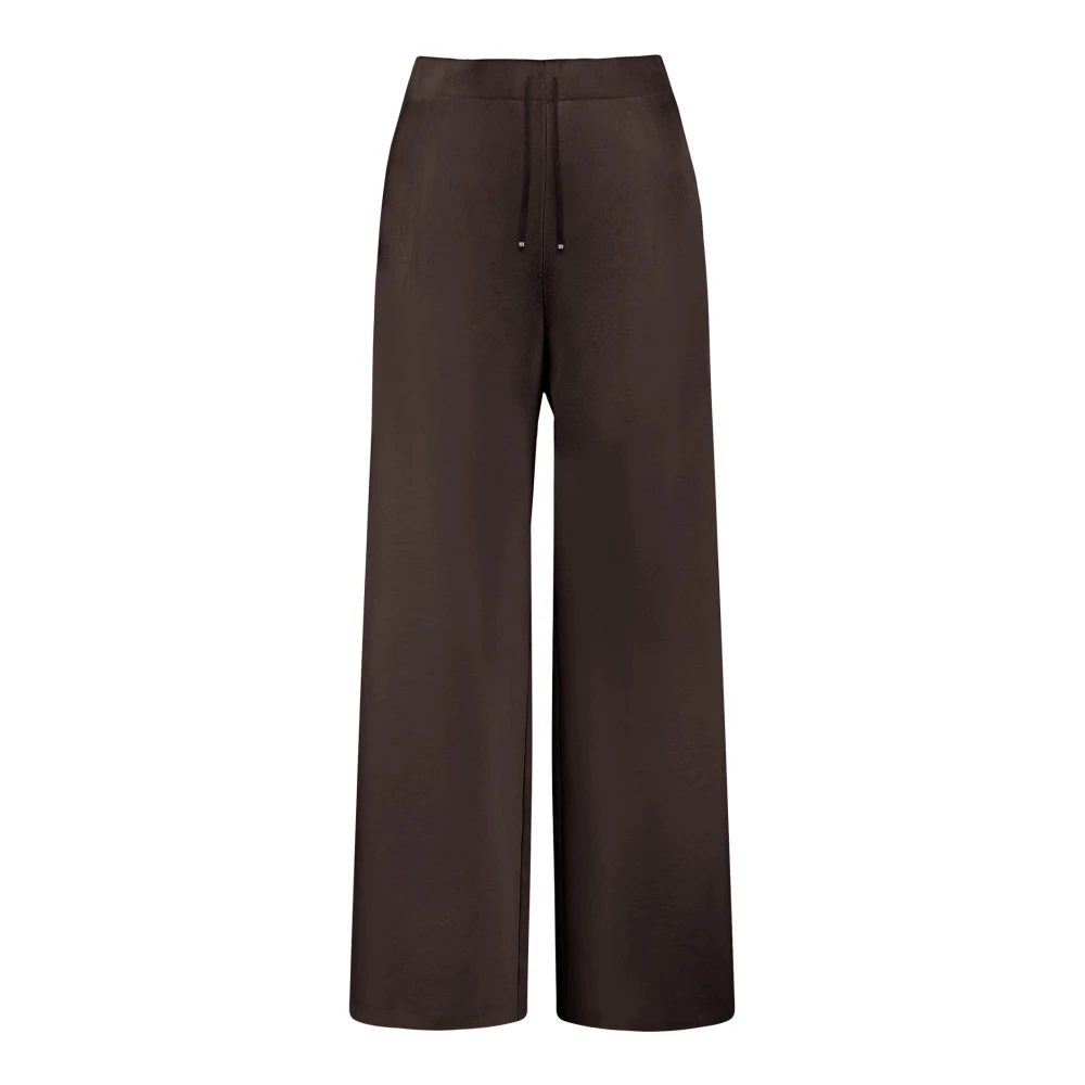 BomBoogie Katoenen Palazzo Broek Warme Winterstijl Brown Dames