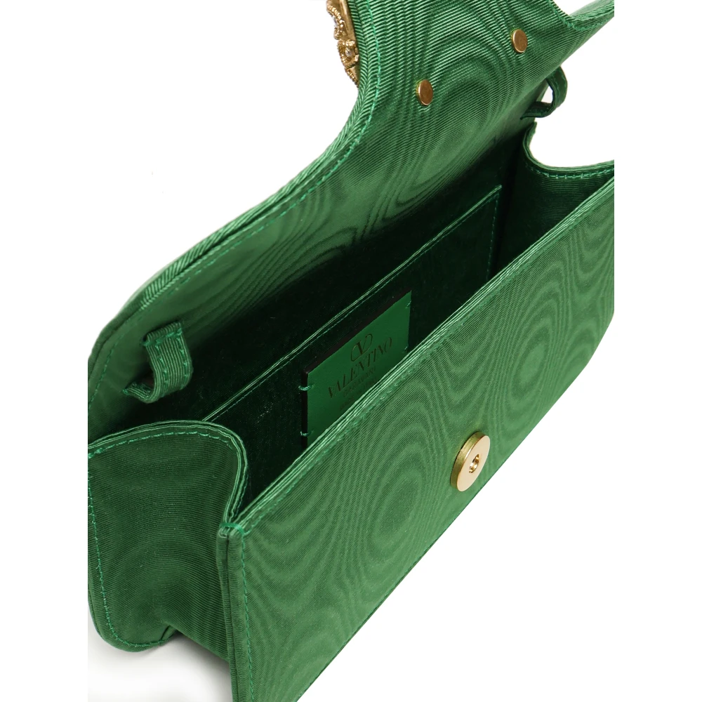 Valentino Garavani Groene Leren Crossbody Tas met Swarovski Green Dames