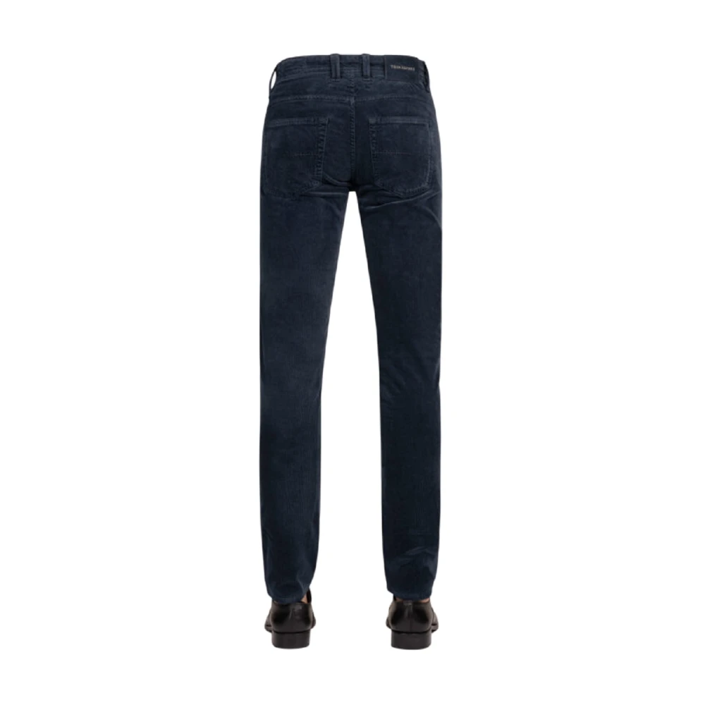 Tramarossa Blauwe Fluwelen Broek Aw24 Blue Heren